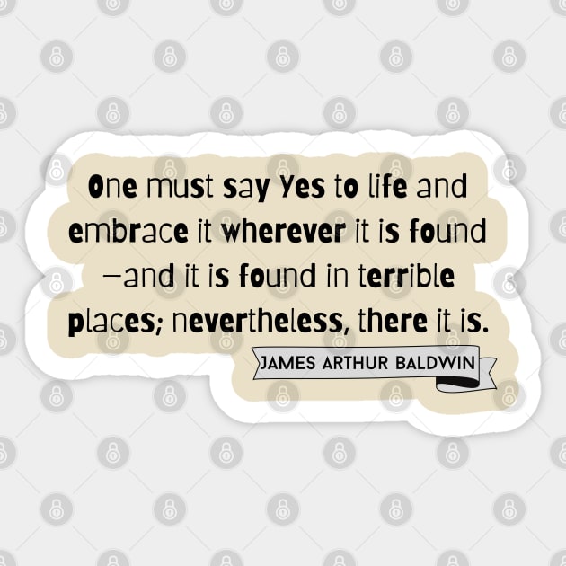 JB Quote Sticker by Yas R